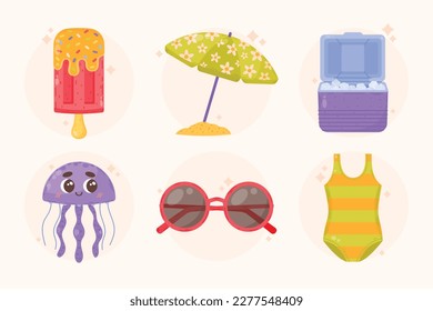 Colorful Summer background. vector illustration design.