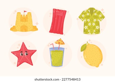 Colorido fondo veraniego. diseño de ilustración vectorial.