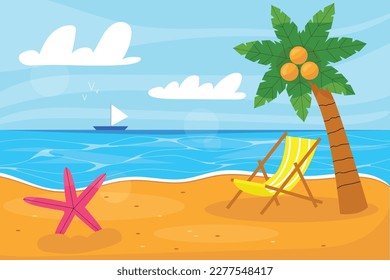 Colorful Summer background. vector illustration design.