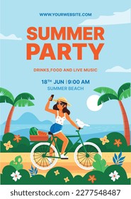 Colorful Summer background. vector illustration design.