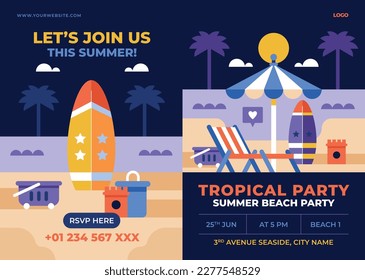 Colorful Summer background. vector illustration design.