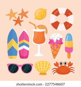 Colorful Summer background. vector illustration design.