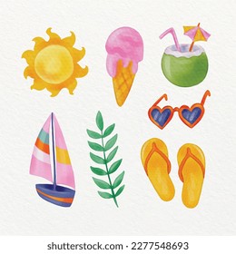 Colorful Summer background. vector illustration design.