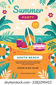 Colorful Summer background. vector illustration design.