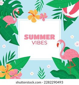 Colorful Summer background. vector illustration design.