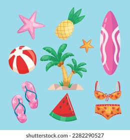 Colorful Summer background. vector illustration design.