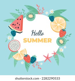 Colorful Summer background. vector illustration design.