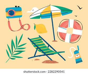 Colorful Summer background. vector illustration design.