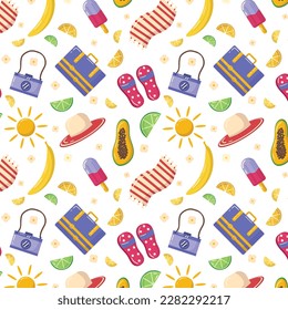 Colorful Summer background. vector illustration design.