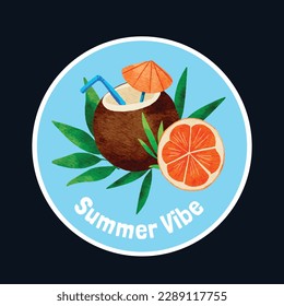 Colorido fondo veraniego. diseño de ilustración vectorial.