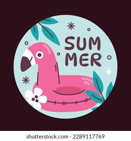 Colorido fondo veraniego. diseño de ilustración vectorial.