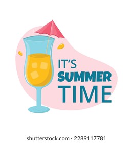 Farbiger Sommerhintergrund. Vektorgrafik-Design.