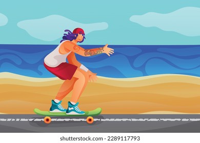 Colorful Summer background. vector illustration design.