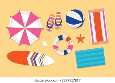 Colorido fondo veraniego. diseño de ilustración vectorial.