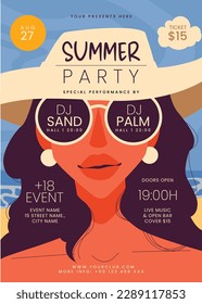 Colorful Summer background. vector illustration design.