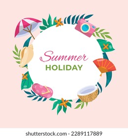 Colorful Summer background. vector illustration design.