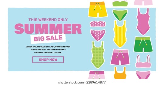 Colorful Summer background. vector illustration design.