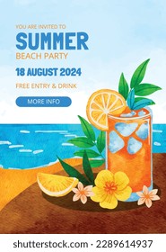 Colorful Summer background. vector illustration design.