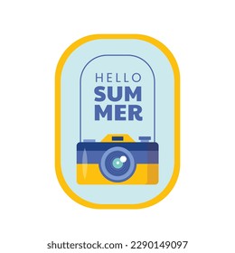 Colorful Summer background. vector illustration design. summer elements. summer time. Summer concept design. colorful design.
