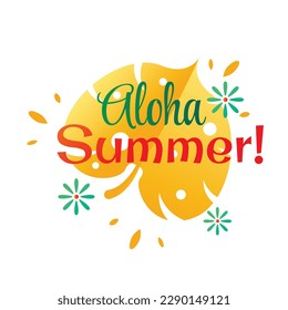 Colorful Summer background. vector illustration design. summer elements. summer time. Summer concept design. colorful design.