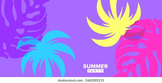 colorful summer background. vector ilustration. poster, banner, greeting template