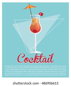 Colorful Summer cocktail design