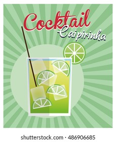 Colorful Summer cocktail design