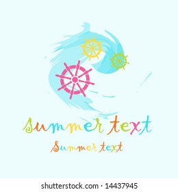 Diseño de verano colorido