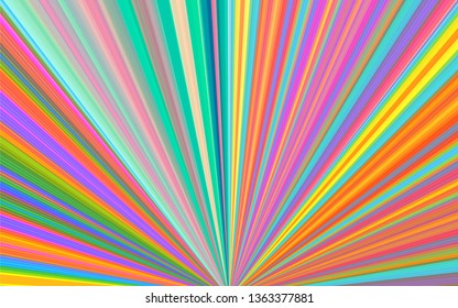 Colorful summer fun, starburst & sunburst vector background with stylish lovely and pretty pastel color tone.