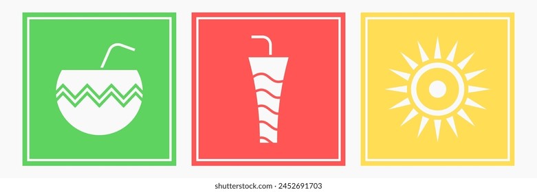 Colorful summer geometric pattern for background, poster, banner, and cnc laser cutting