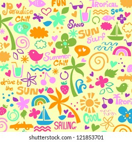 colorful summer graphics