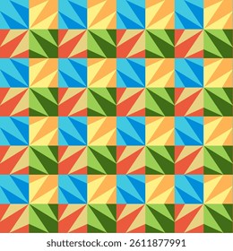 Colorful Summer multicolor  Abstract Seamless repeating pattern textured geometric background vector modern wallpaper, tile , graphic element, fabric, textile cards, covers ,banners ,branding