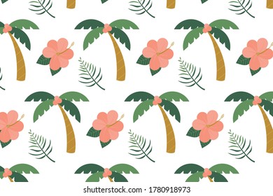 Colorful summer pattern with hand drawn elements. Vector background illustration 