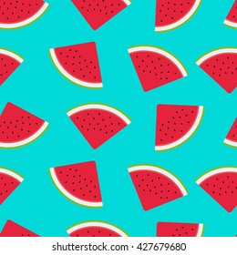 A colorful summer pattern with watermelons 