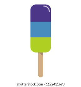 Colorful summer popsicle, delicious summer sweet cool dessert