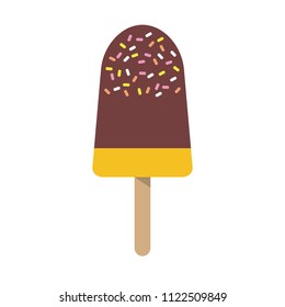 Colorful summer popsicle, delicious summer sweet cool dessert