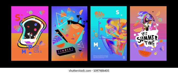 Summer Colorful Art Music Festival Poster Stock Vector (royalty Free 