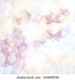 Colorful summer spring background banner with flowers 