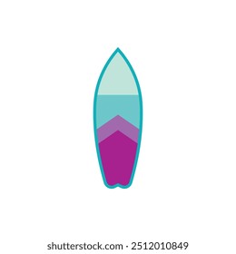 Ilustração Vetorial de Surfboards coloridas de verão