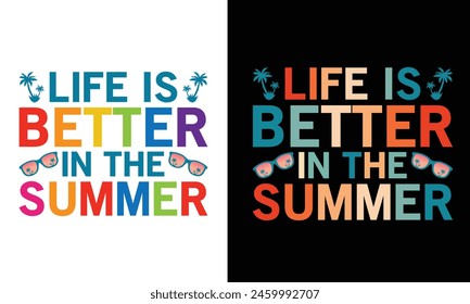 Colorful Summer Tshirt Design Vector
