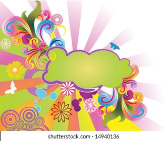 Colorful Summery Vector Background