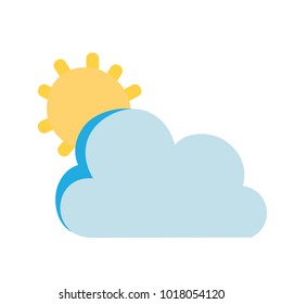 colorful sun and cloud natural summer weather