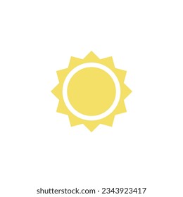 Colorful Sun Icon Vector Design.