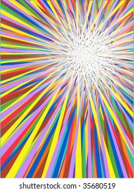 colorful sun rays background