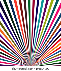 colorful sun sunburst vector background