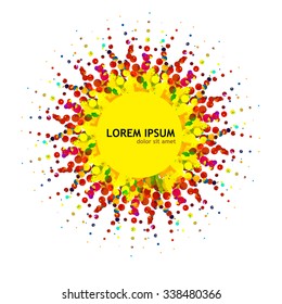 colorful sun. Vector