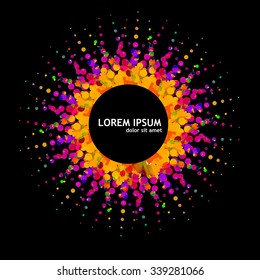 colorful sun. Vector