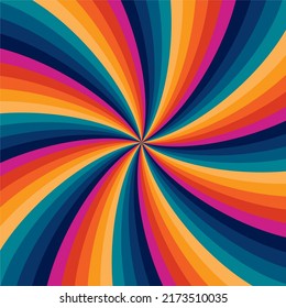 Colorful sunbeam background. Vector illustration.