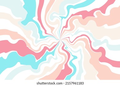 Colorful sunburst twist pattern background. Vector illustration.