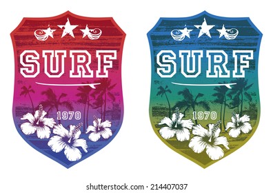 colorful surf shields